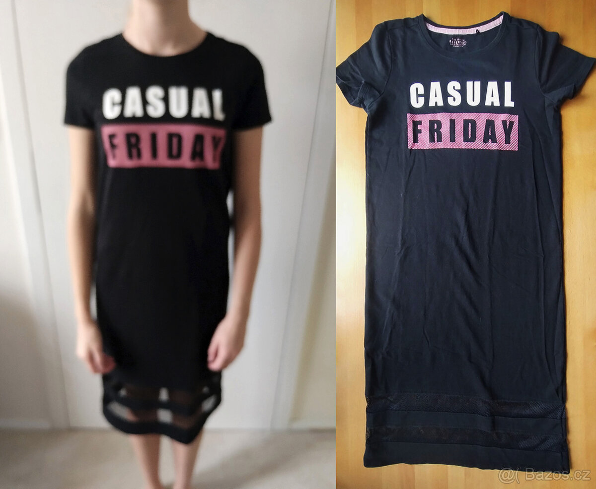 Černé šaty Reserved, vel. 164 / 13 - 14 let