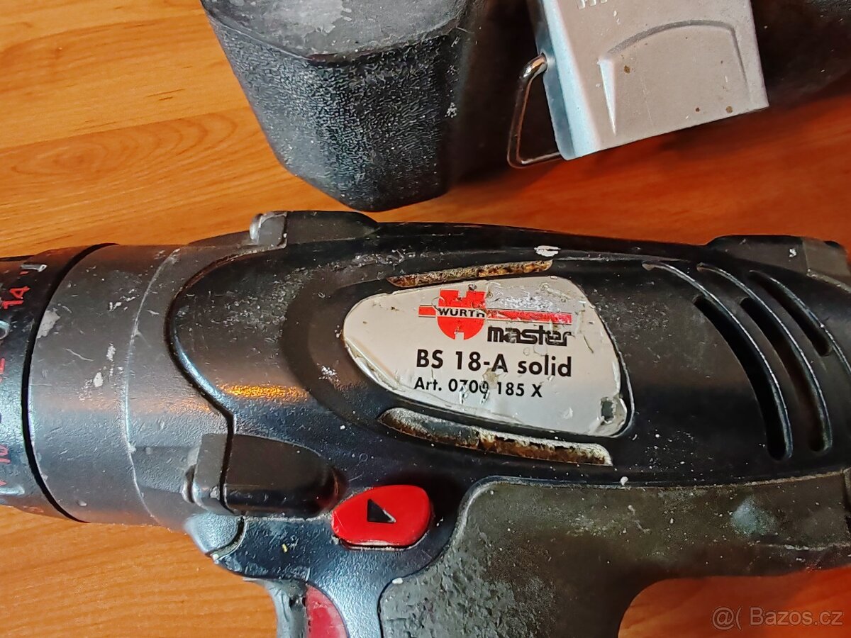 Aku šroubovák vrtačka Wurth BS 18 A