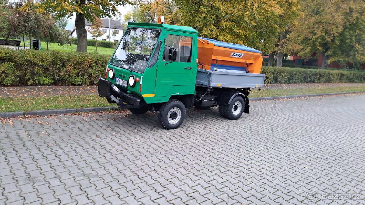 Multicar M25 4x4 sklápěč sypač a radlice