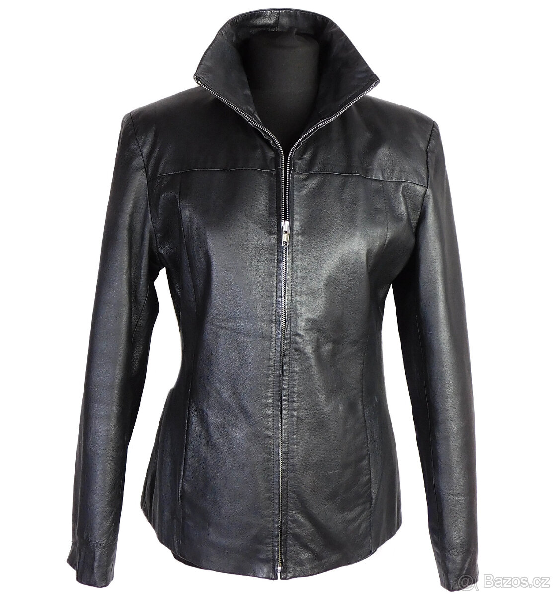 Kožená dámská černá měkká bunda LEATHER LIMITED v. M