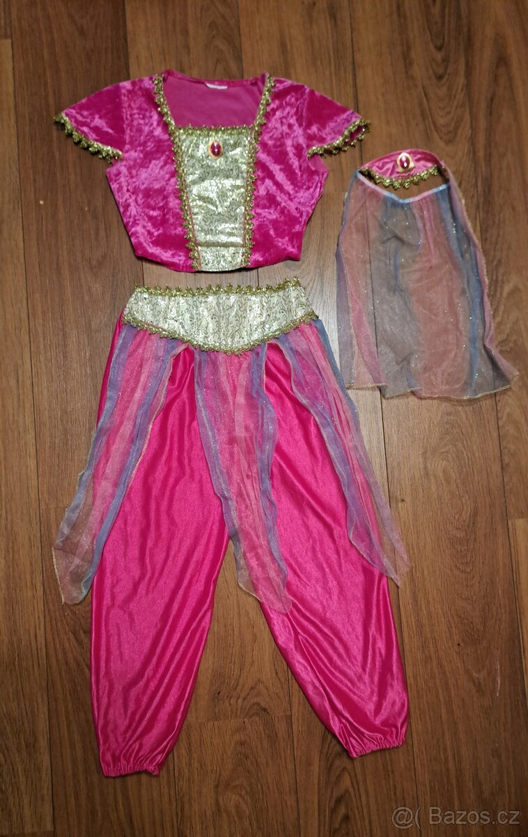 Kostým šaty princezna Jasmina vel. 7-9 let