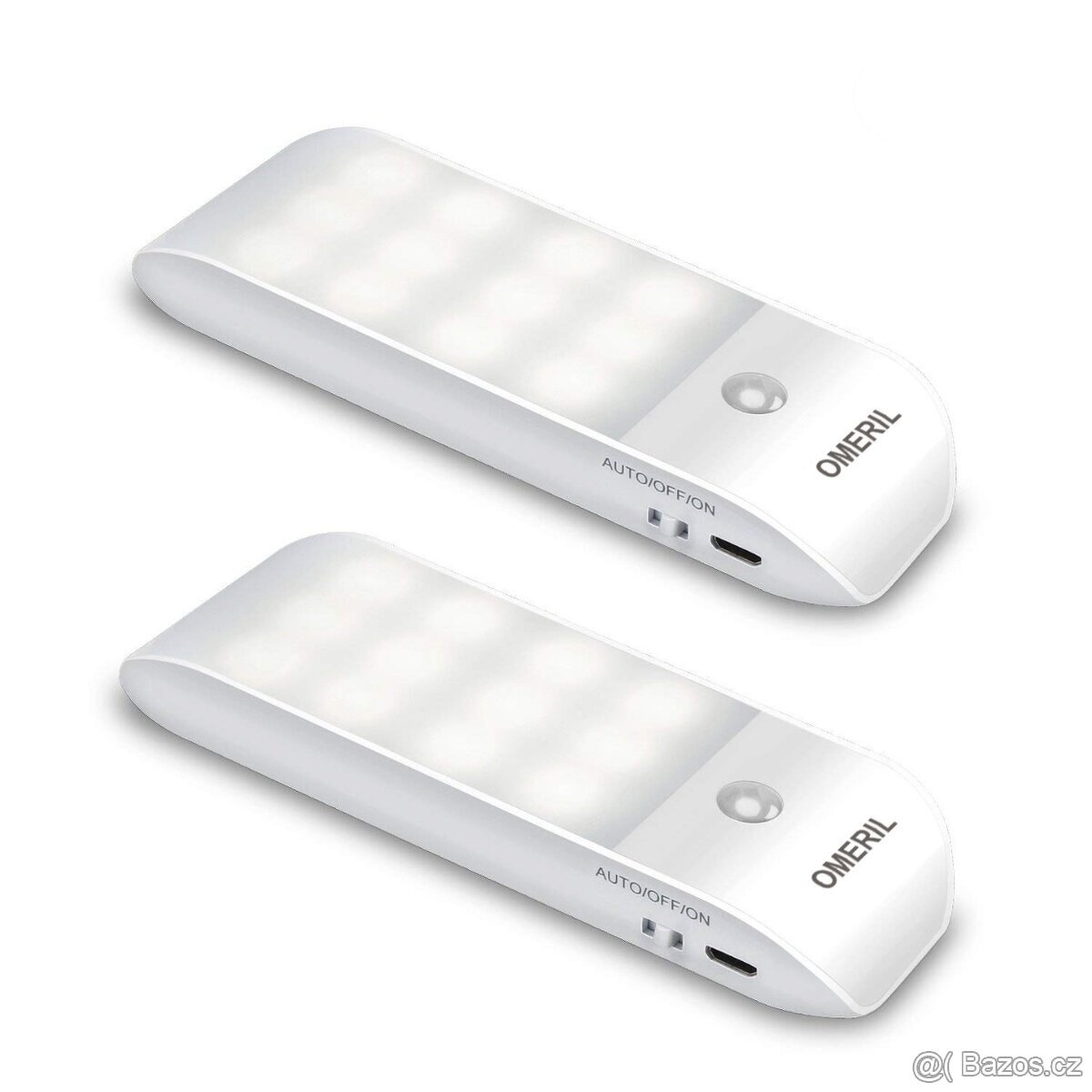 mini LED aku lampičky s PIR, sada 2 ks