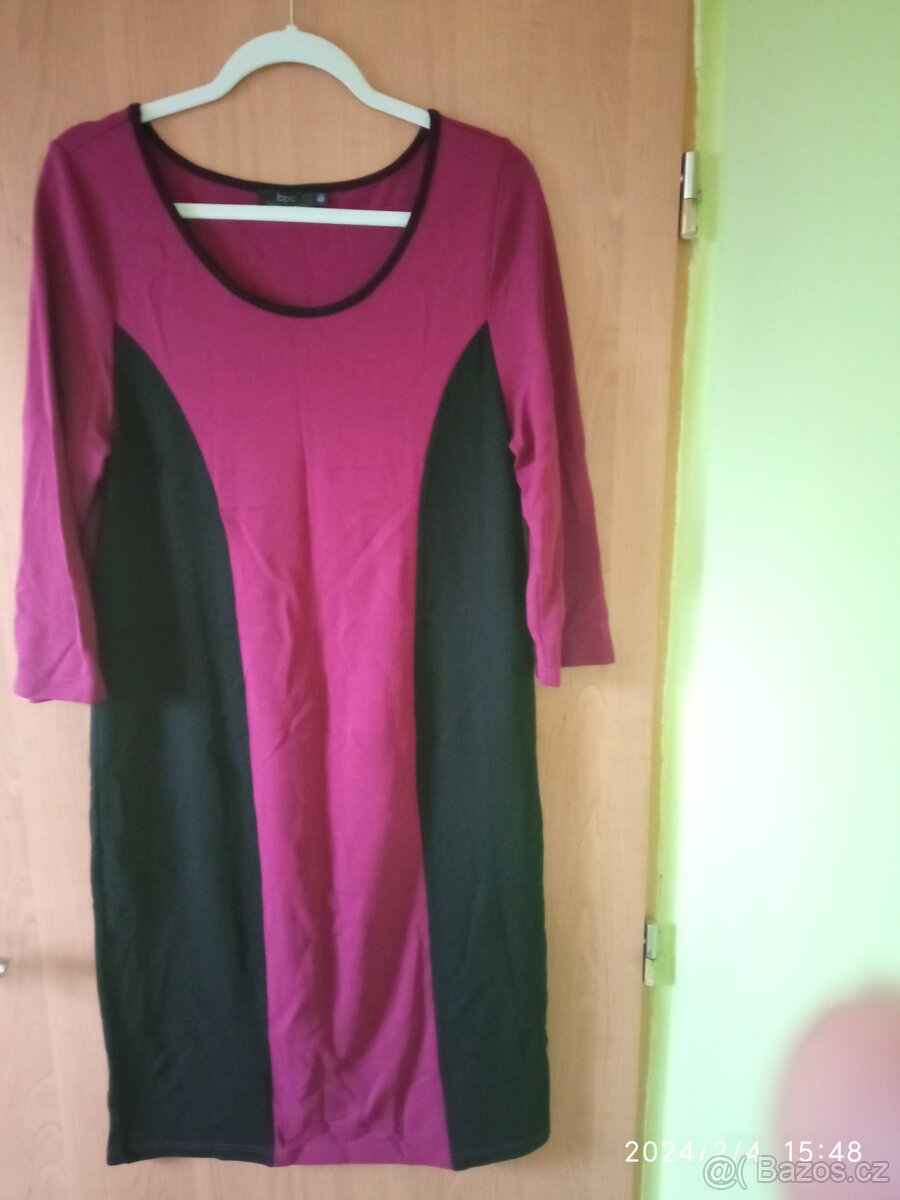 Teplejší šaty vel. 44 - vhodné i jako těhotenské