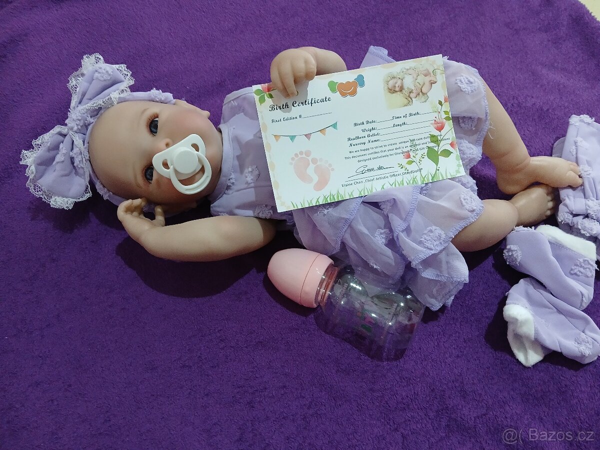 Reborn panenka, miminko, holčička, realistické, nové