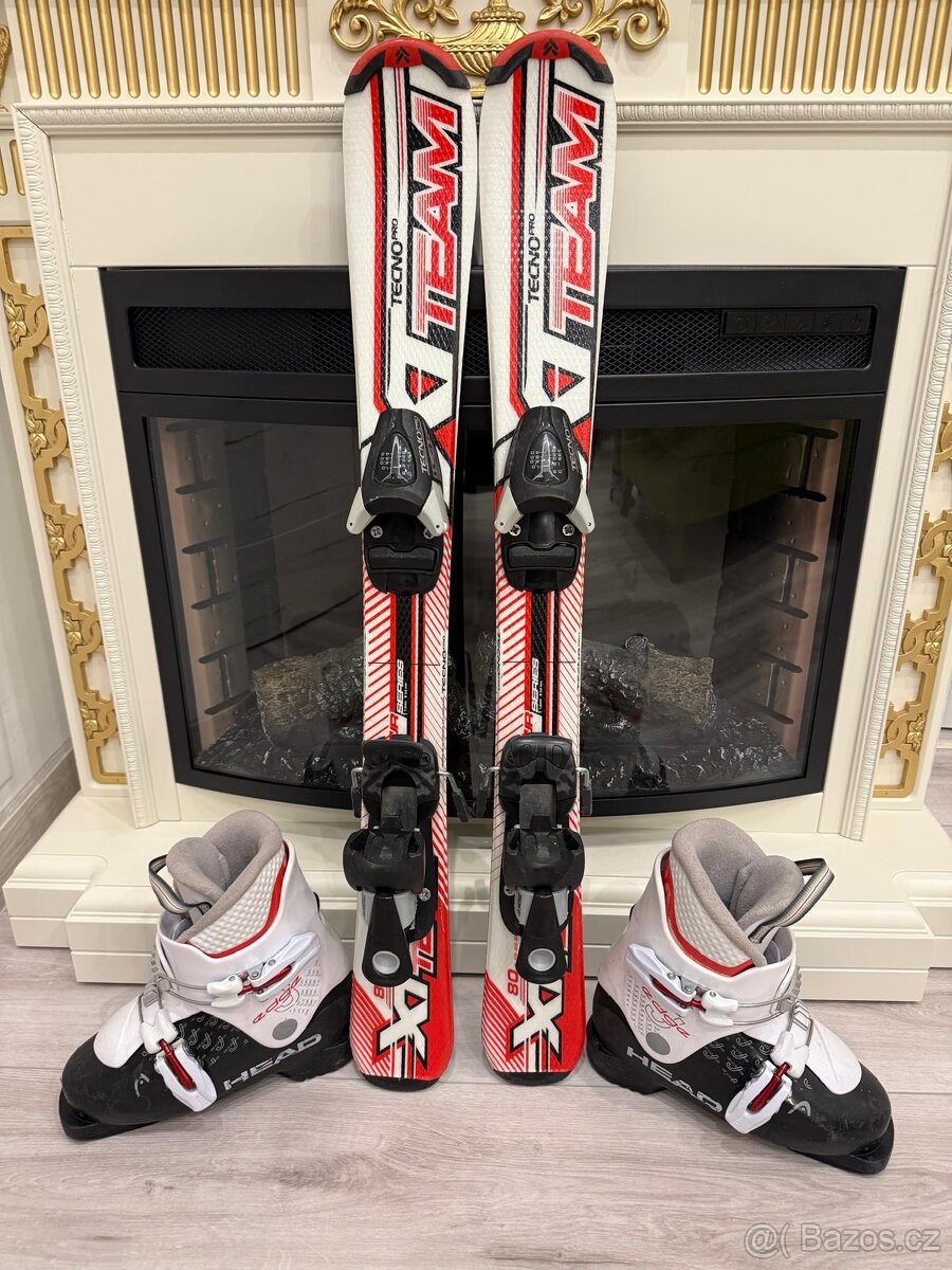 Prodám lyže a boty, dětské, velikost bot 22,2 a lyže 80cm. I