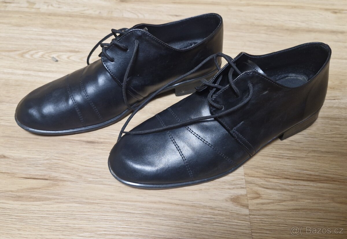Dětské společenské černé boty, vel. 35