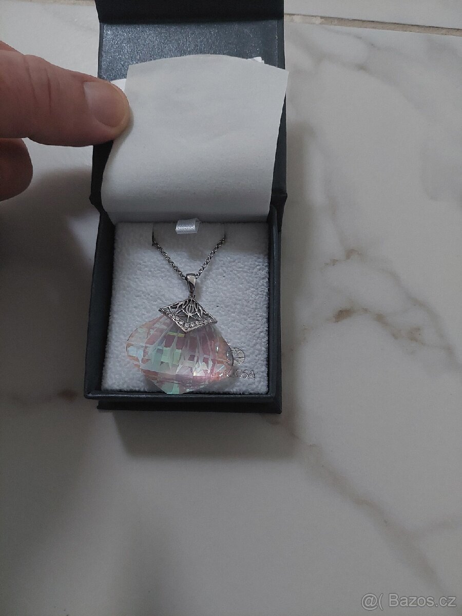 Preciosa stříbrný přívěsek+naušnice