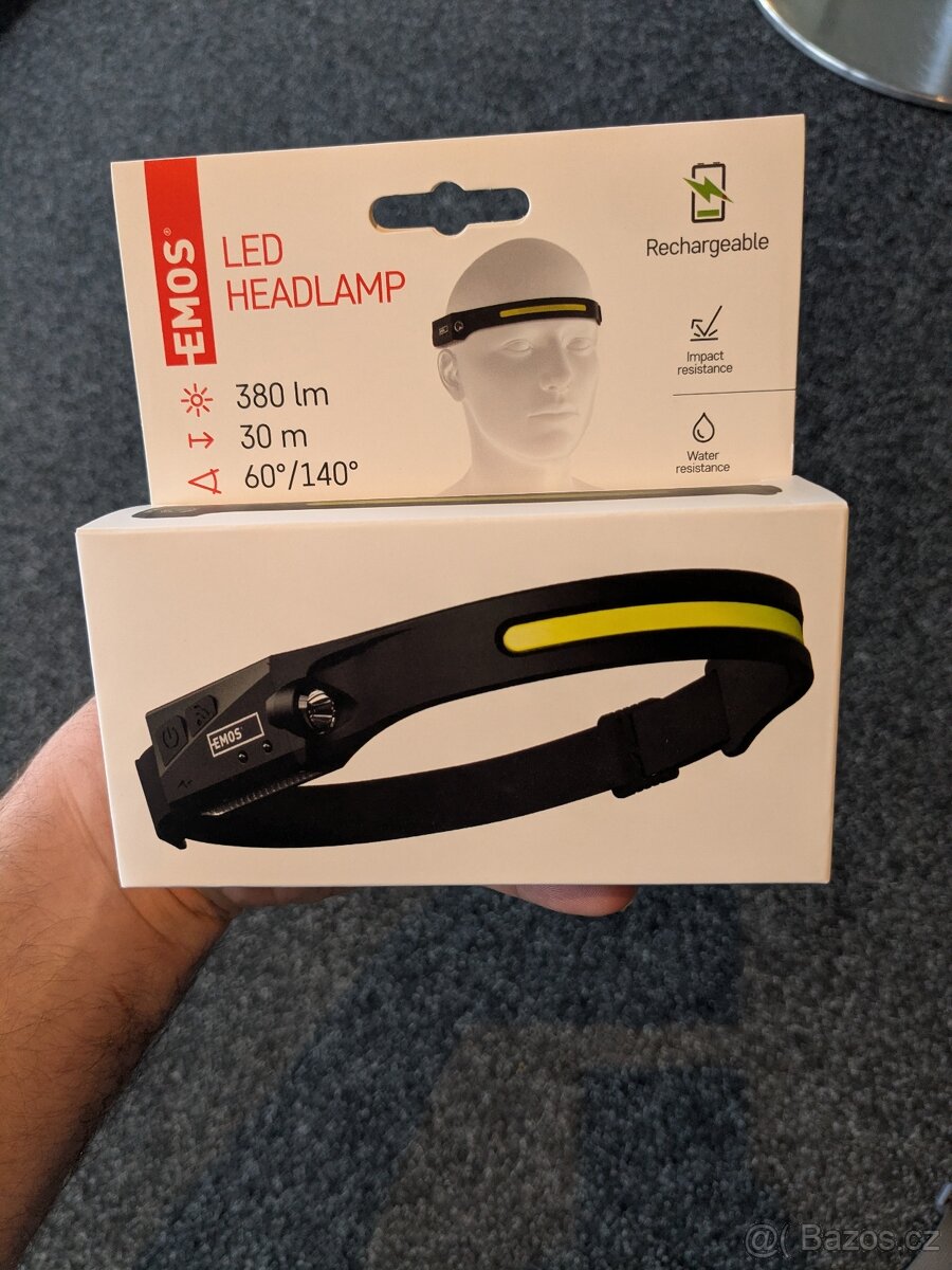 EMOS P3541 COB LED čelovka