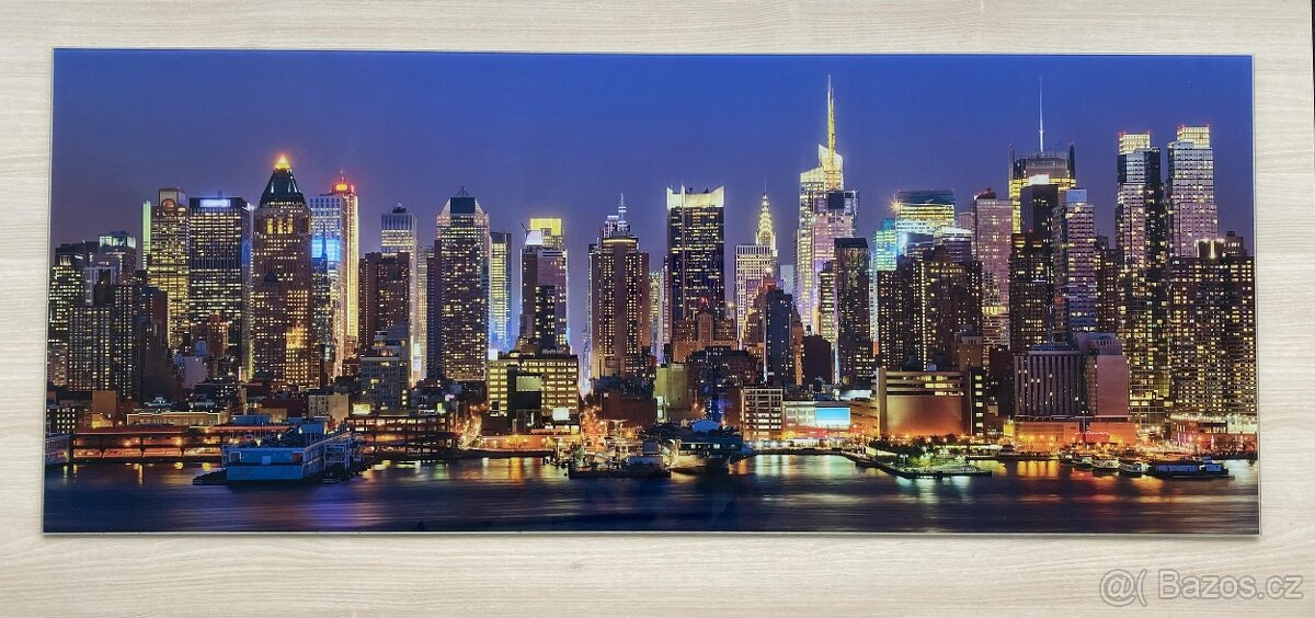 Skleněný obraz NEW YORK (125cm x 50cm)