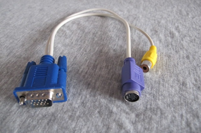 redukce VGA (male) - PS2 (female)+minijack 3,5mm (female)