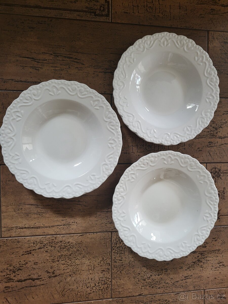 SADA TALÍŘŮ +MISKY -KRÁSNÝ DESIGN-PROVANCE-VINTAGE