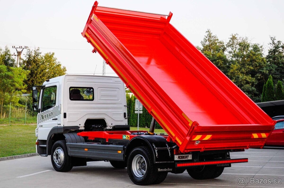 MERCEDES ATEGO 1218 TŘÍSTRANNÝ S3 SKLÁPĚČ - VYKLÁPĚČ EURO5