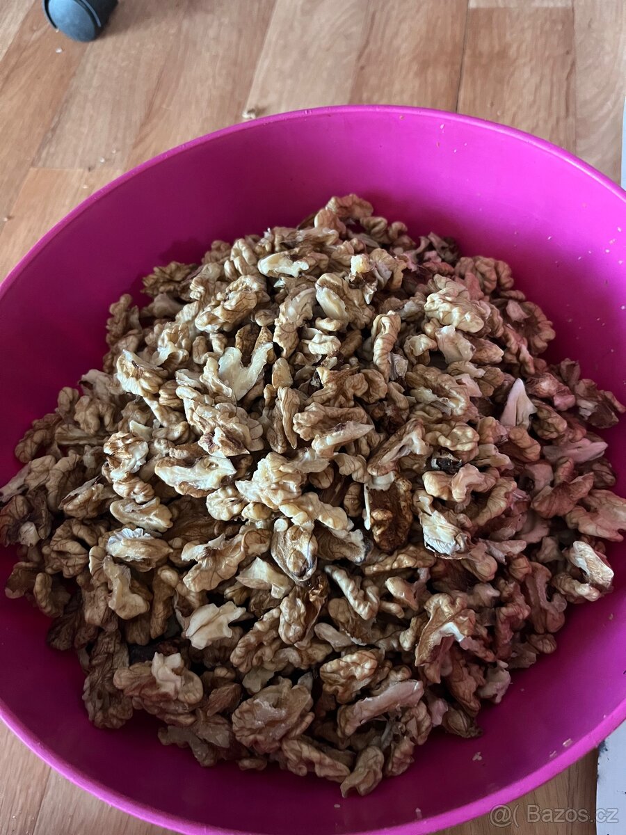 Vlašské ořechy - čerstvě vyloupané, usušené