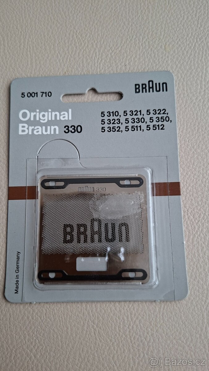 Planžeta na holící strojek Braun 330