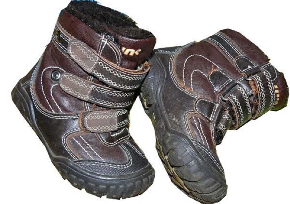 Zimní boty s kožíškem vel. 21 kožené - UNISEX