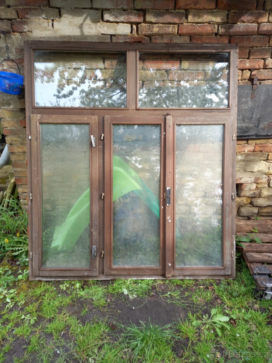 Dřevěná okna 160x180