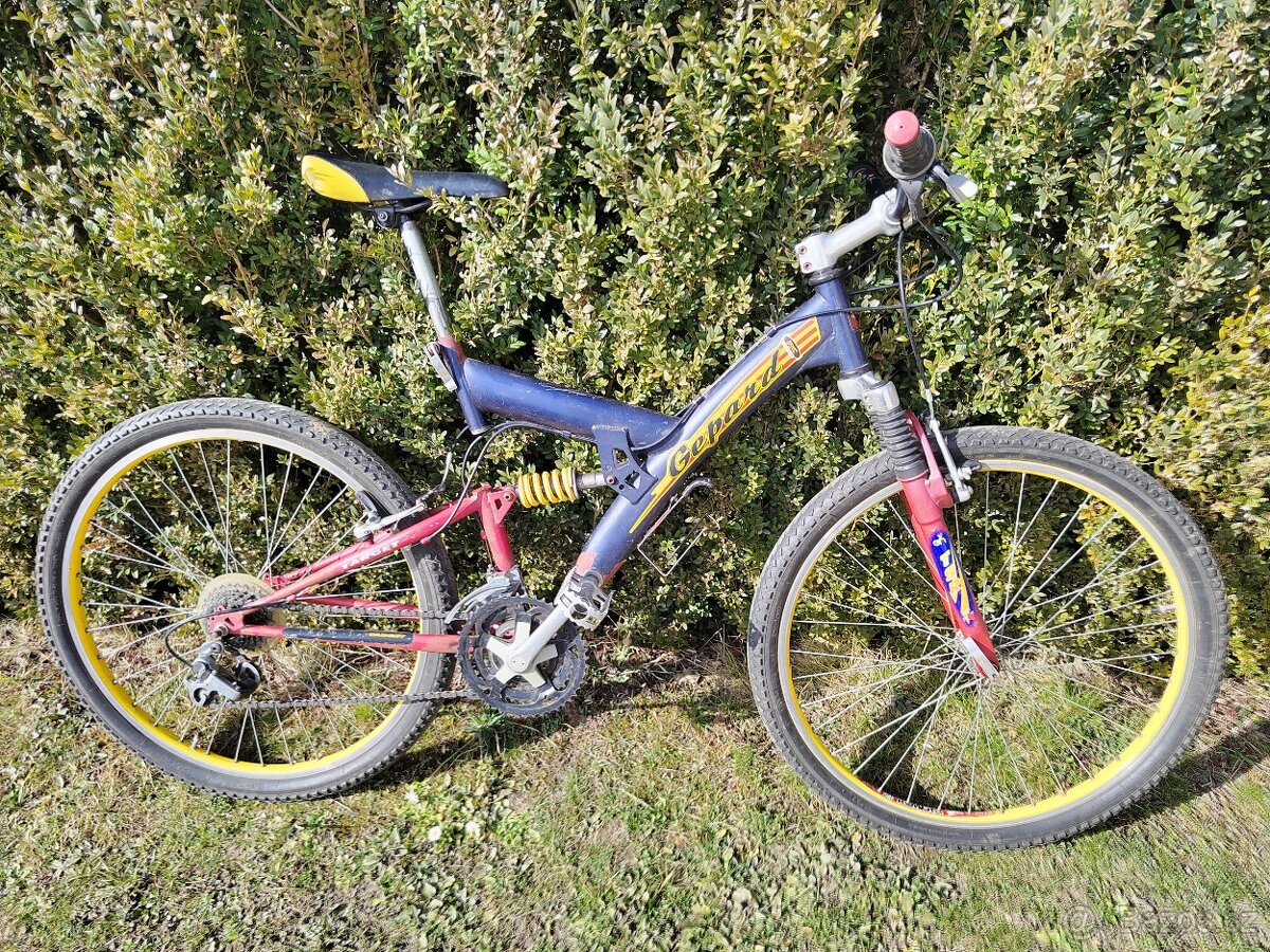 Celoodpružené horské kolo Gepard Target 26"