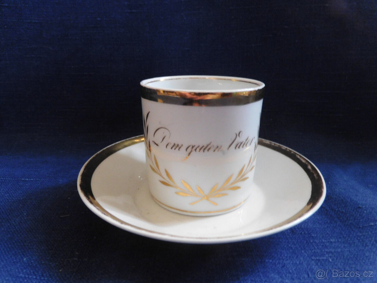 Míšeň, Meissen - porcelánový šálek okolo roku 1800