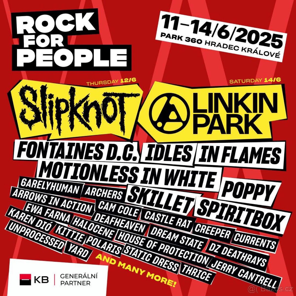 Rock for people - LINKIN PARK - 2x jednodenní lístek