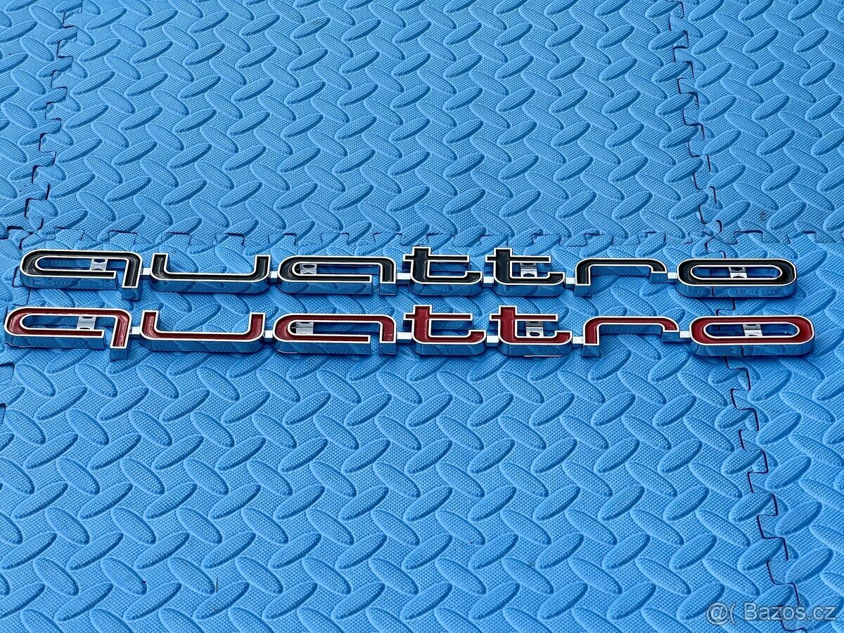 Logo do masky na vozy Audi znak Quattro