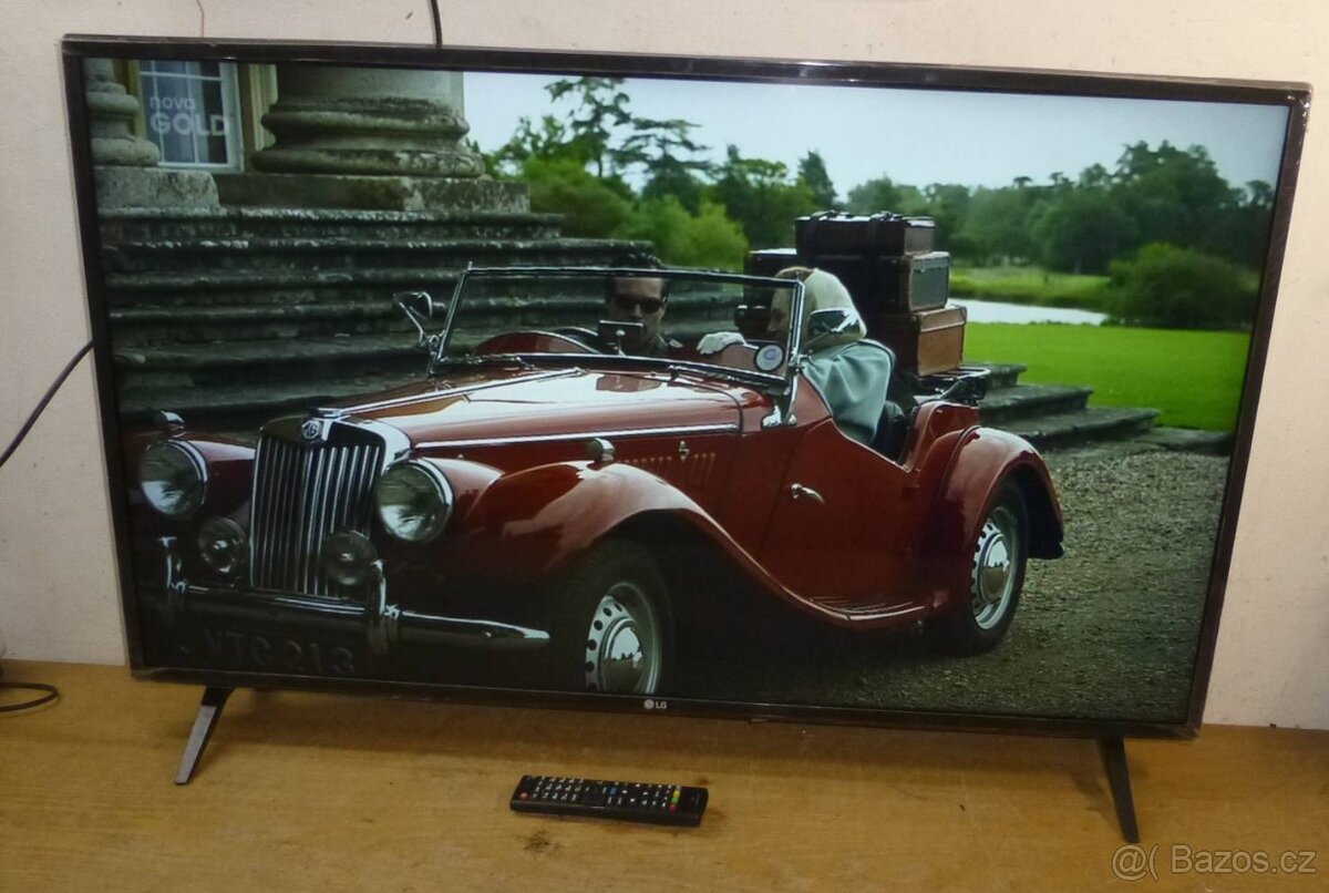 SMART 4K LED televize 108 cm LG, 43 palců, DVB-T2