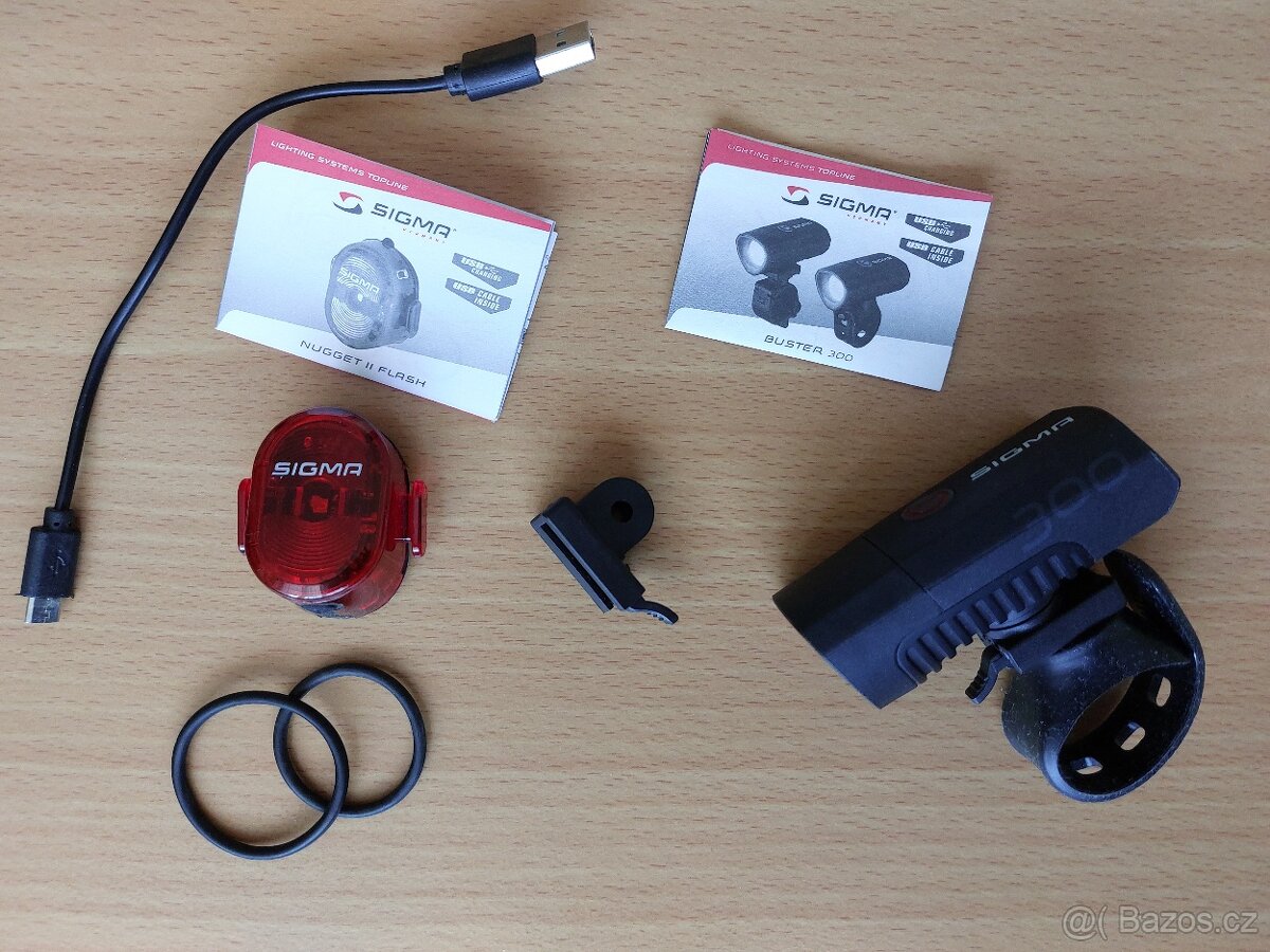 SIGMA světlo set:  BUSTER 300 + NUGGET II. FLASH
