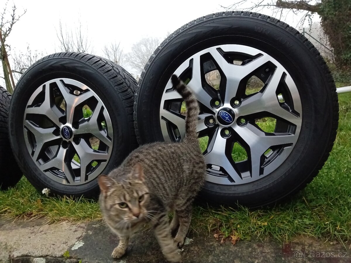 Originál ALU kola Subaru Forester + zimní pneu