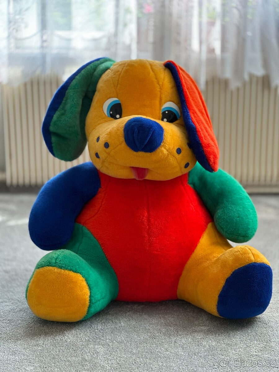 Metrový Mega Plyšák Maxi Pes Fík (V99, D90, H50)