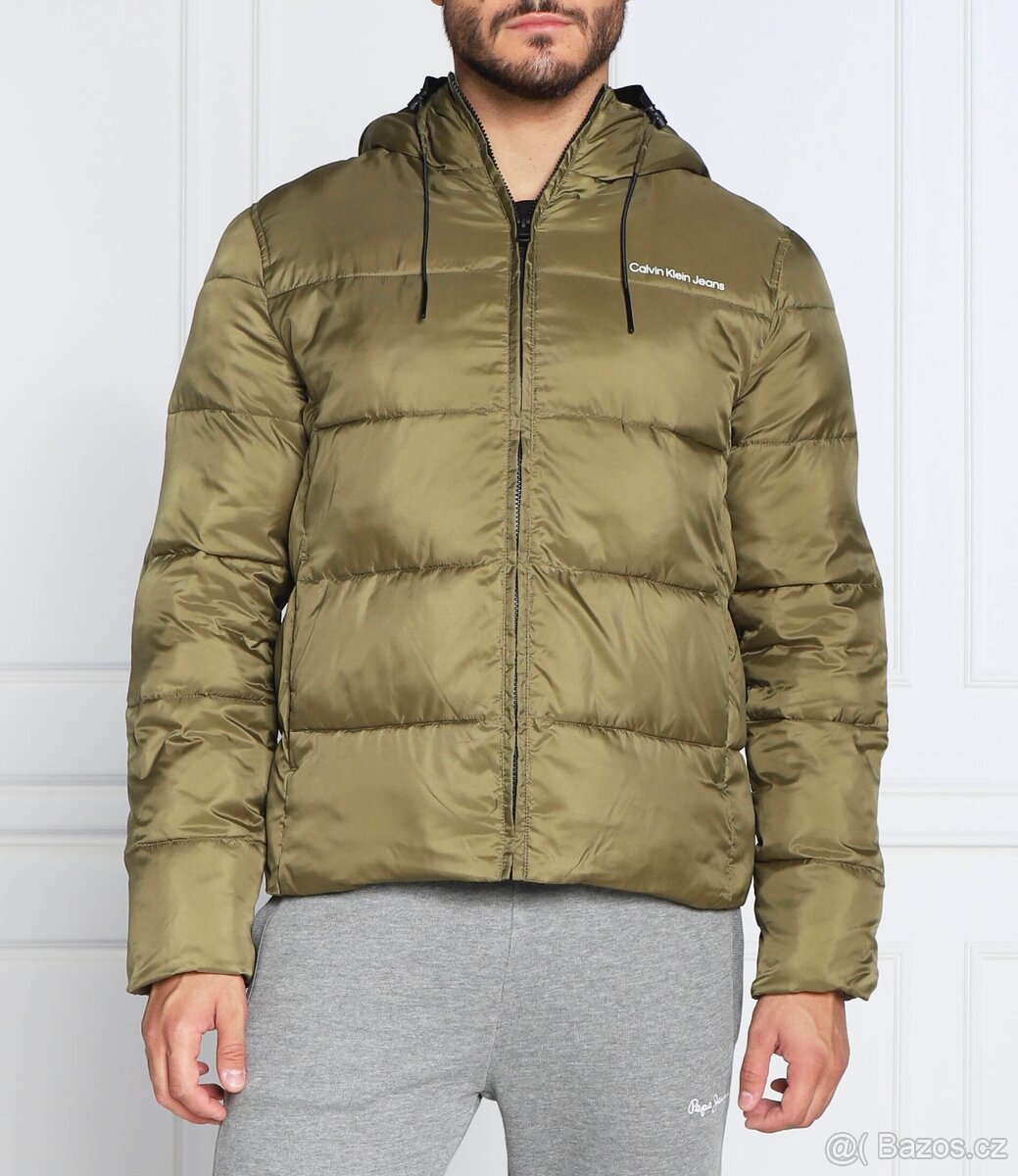 Bunda Calvin Klein Jeans olivová