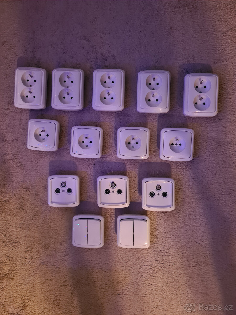 Zásuvky a vypínače ABB Tango