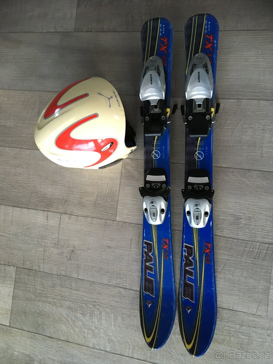 Prodám dětské lyže 79cm + helma