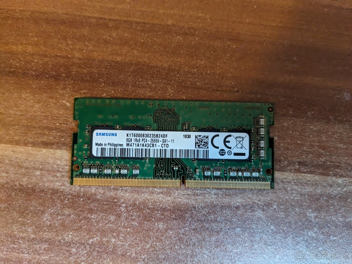 Paměti RAM do notebooku 8GB 2666MHz