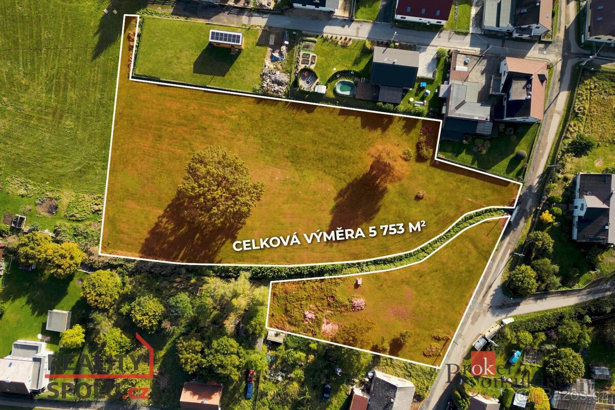 Prodej, pozemky/bydlení, 4502 m2, Lipová 176, Loučná, 46334 