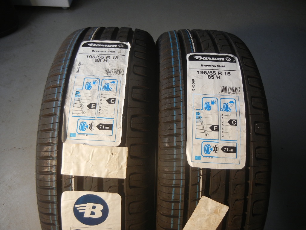 Nové letní pneu Barum pár 195/55R15