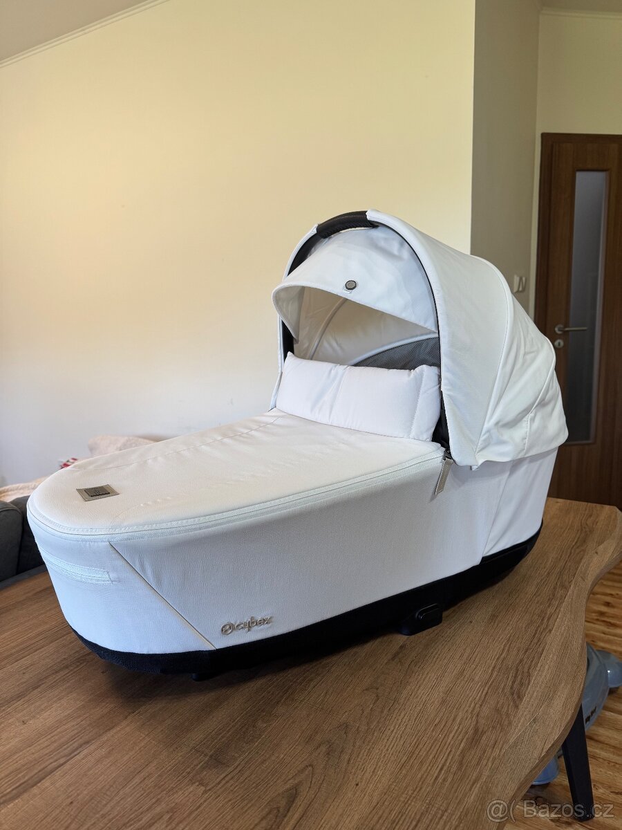 Cybex Priam Lux Carry Cot - Off White korbička