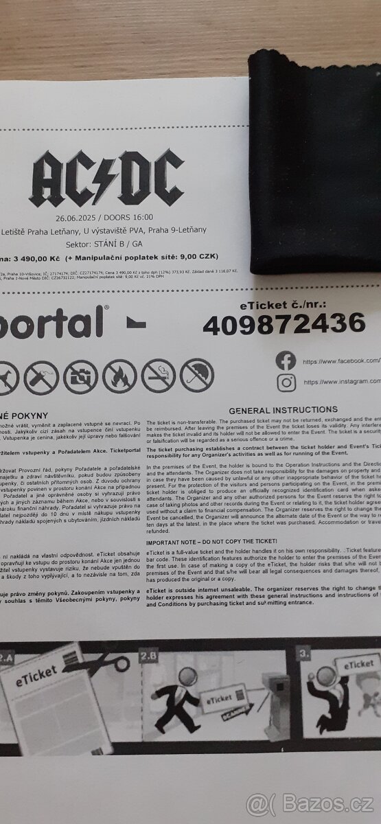 AC/DC prodám lístek