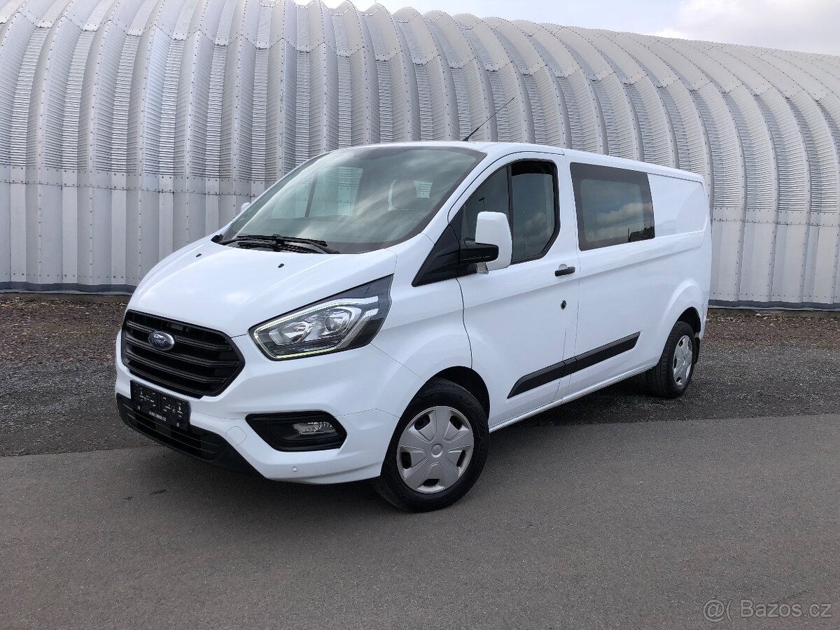 Ford transit custom 6míst r.v. 2020 96kw klimatizace MHEV