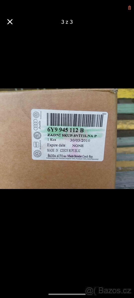 Zadní Světlo fabia combi/sedan,Poloosa pravá Fabia.