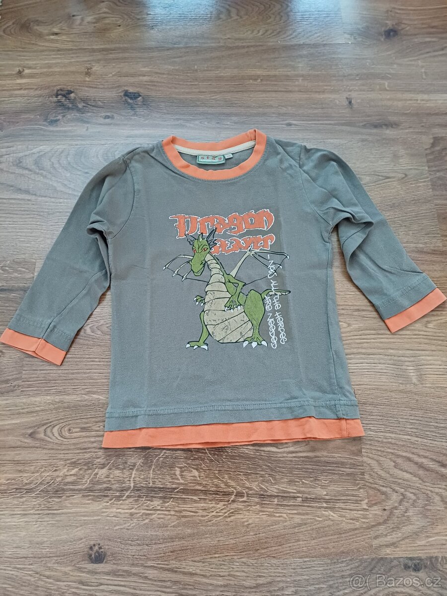 Chlapecké triko dlouhý rukáv vel. 104/110