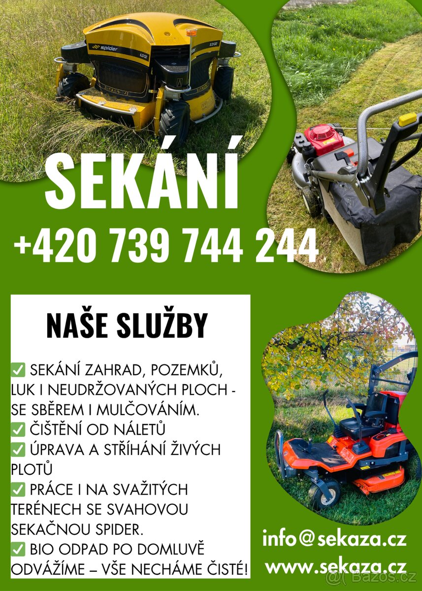SEKÁNÍ A ÚDRŽBA ZELENĚ
