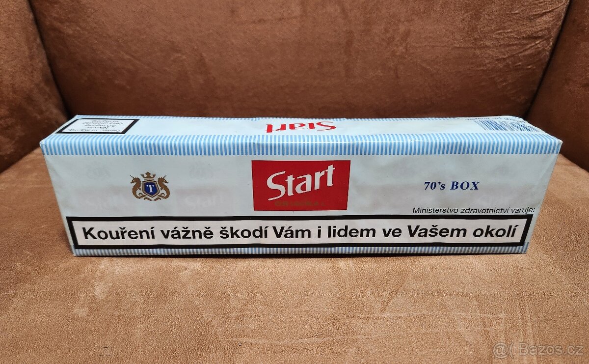 Retro kartón cigaret START - 10 krabiček v balení