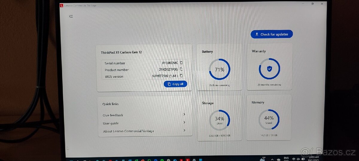 Lenovo ThinkPad X1 gen12 i7 ultra, 32gb, zaruka