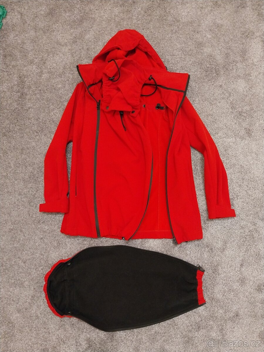 Nosící softshellová bunda červená zn. Angel Wings