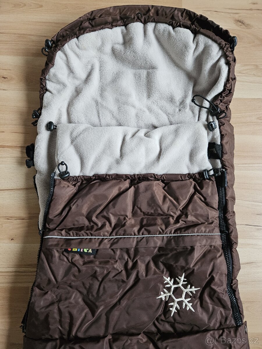 Zimní velký rostoucí pytel, dětský fusak do kočárku Emitex