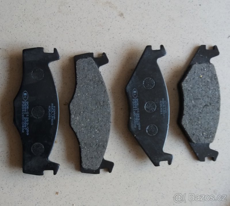 Prodám přední brzdové destičky VW GOLF, PASSAT