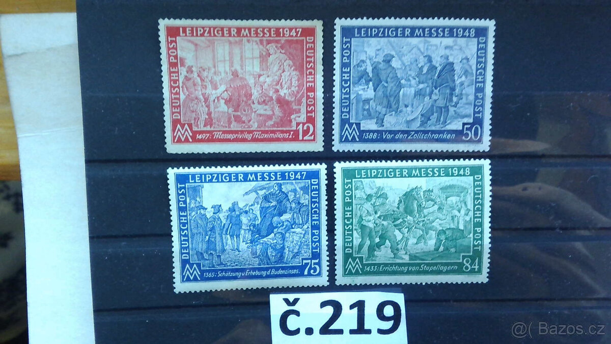 poštovní  známky č.219