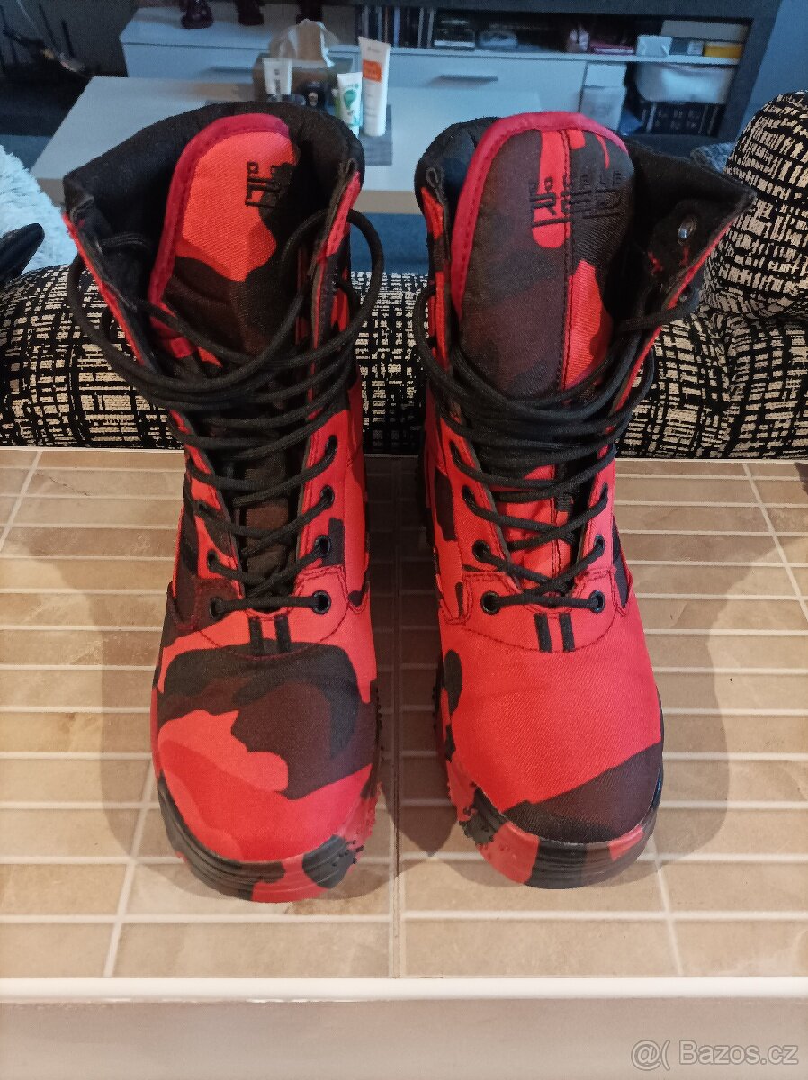Vysoké boty double red