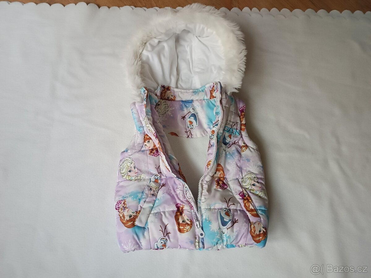 Prošívaná vesta Frozen vel.104