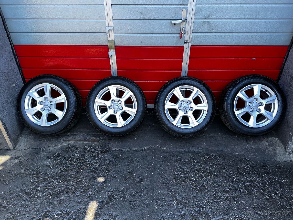 Original ALU kola Audi 16" 7,5J ET45 zimní pneu 205/60/R16