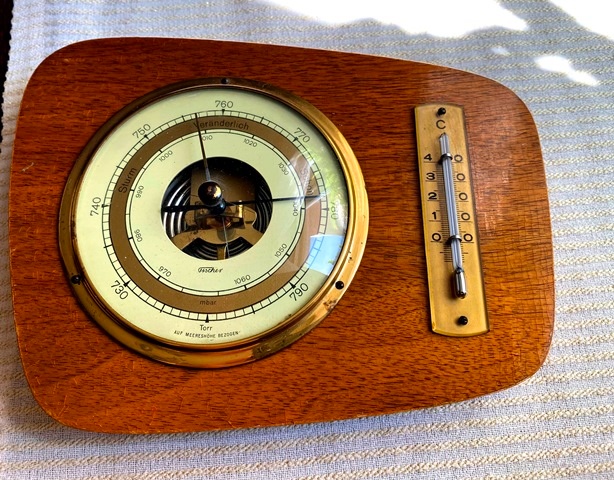 BAROMETER, hodiny, lietadlo TU-104